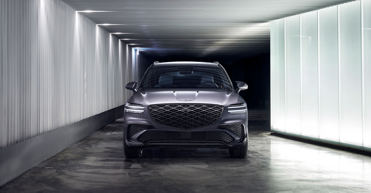 제네시스 GV70 전면부 이미지