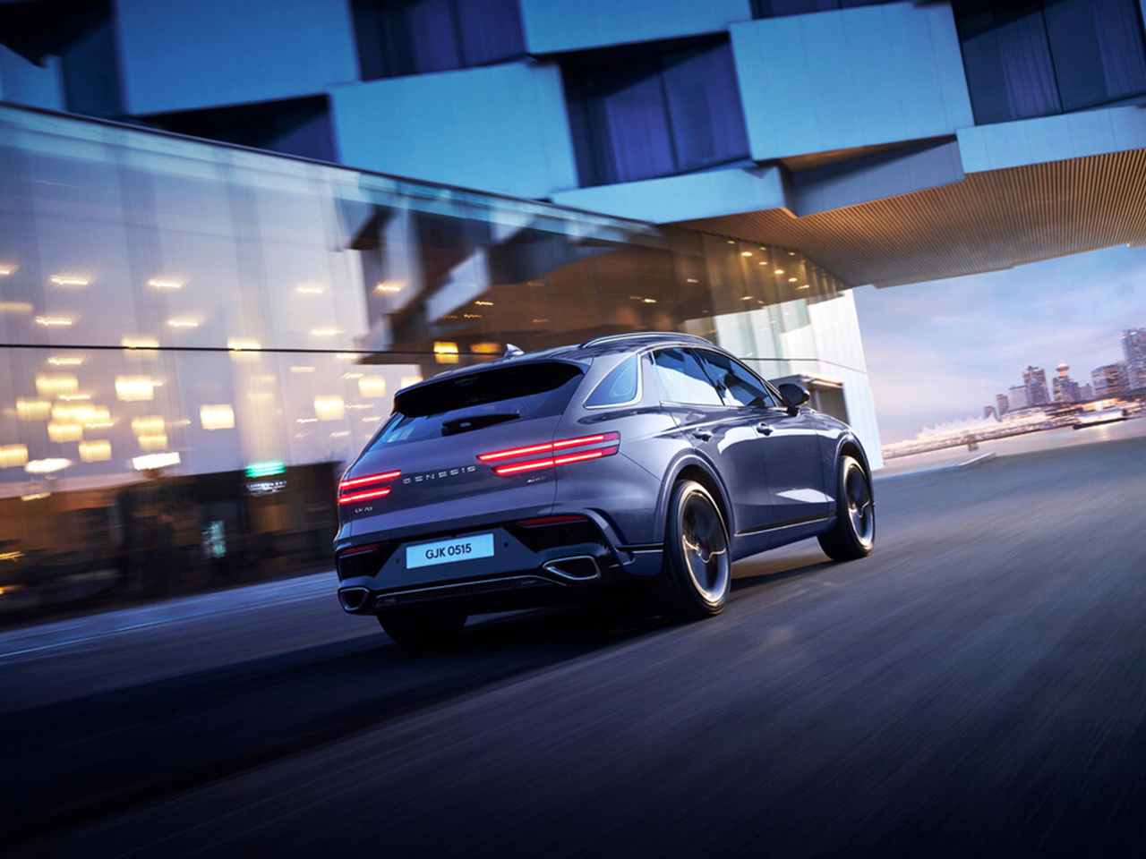 제네시스 GV70 후면부 디자인